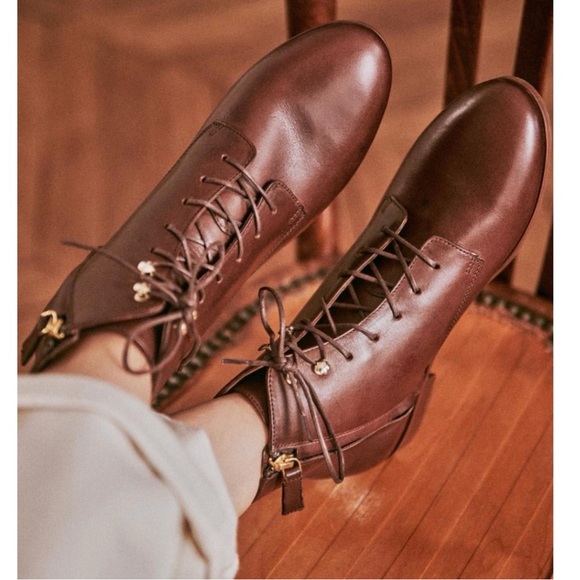 SEZANE Eugenie Leather Boots - Picture 4 of 16